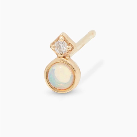 Gorjana Jewelry Gorjana Diamond And Opal Stacked Stud Single Fine Jewelry Collection Poshmark